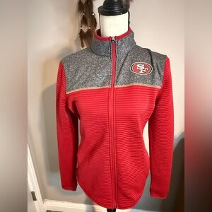 Red and Gray SF Full-Zip Jacket